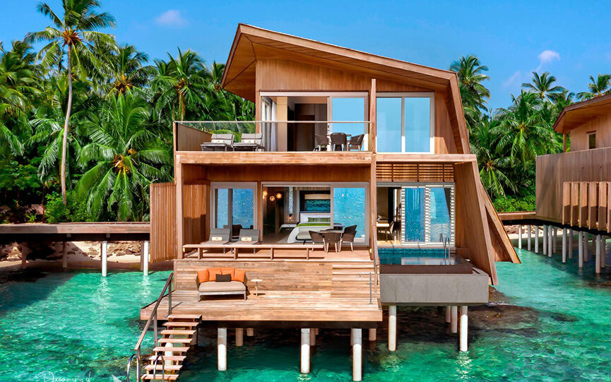 St. Regis Maldives Vommuli Resort family overwater villa